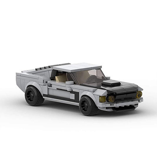 1969 Retro 302 Fastback Muscle Car Building Kit |  1:24 LEGO-Compatible MOC - 1