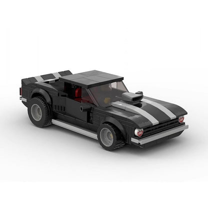 1969 V8 Supercharged Drag Muscle Car MOC Building Kit - 2