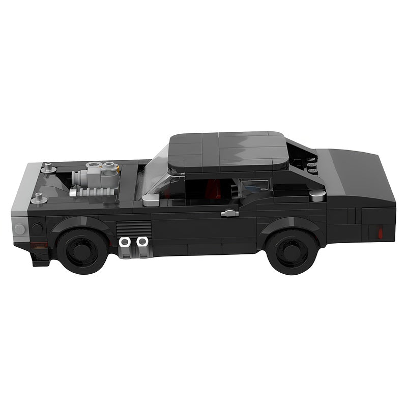 1970 Black Turbo Muscle Car MOC Building Kit - 2