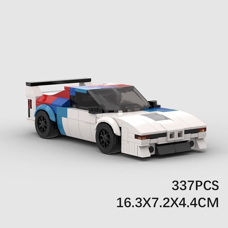 1970s M1 Wedge Supercar MOC Building Kit | Retro Vehicle Model - 6