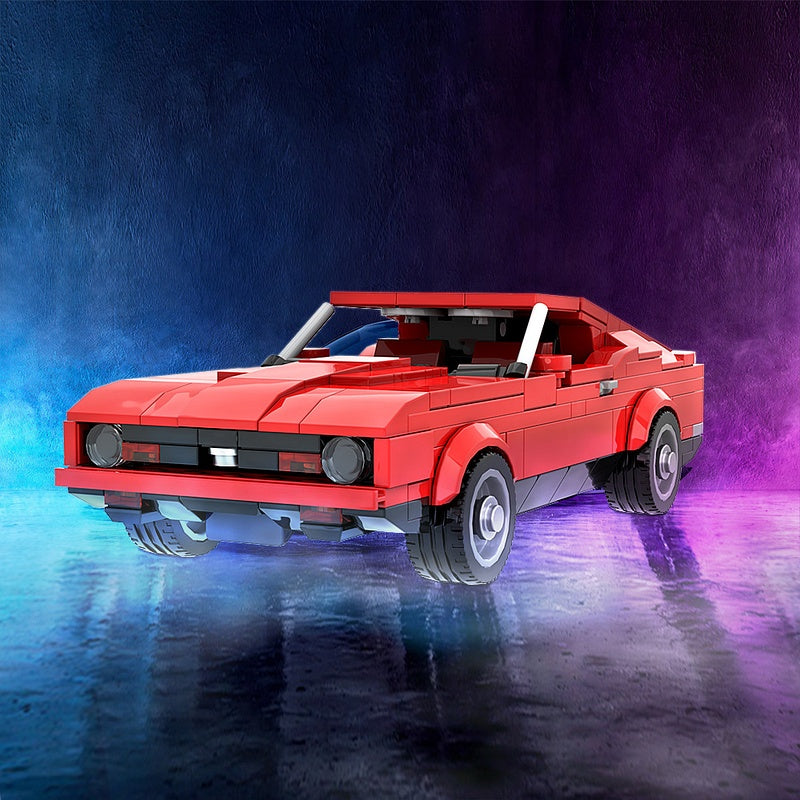 1970s Muscle Fastback Chase Car Building Kit | Compatible MOC - 2
