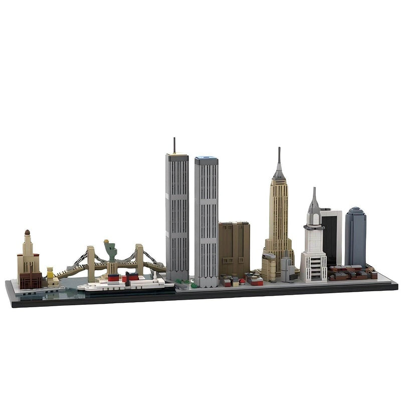 1970s New York City Skyline Building Kit | LEGO-Compatible MOC - 2