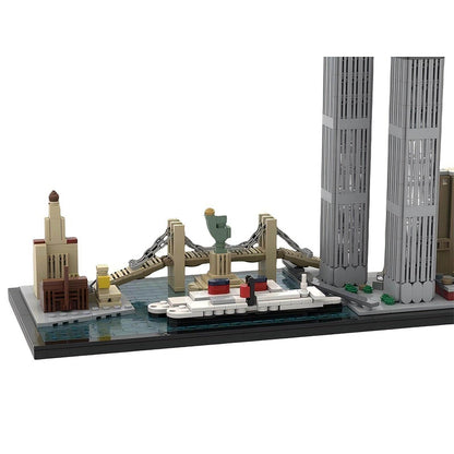 1970s New York City Skyline Building Kit | LEGO-Compatible MOC - 4