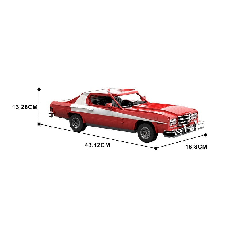 1970s Retro Detective Muscle Car MOC Building Kit | Vintage Vehicle Model - 3