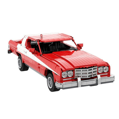 1970s Retro Detective Muscle Car MOC Building Kit | Vintage Vehicle Model - 4