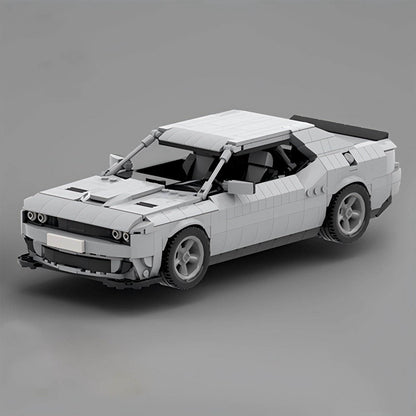 1970s Supercharged V8 Coupe Muscle Car Building Kit | 14-Stud Wide LEGO-Compatible MOC - 6