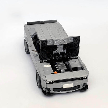 1970s Supercharged V8 Muscle Car MOC Building Kit | 14-Stud Wide - 13