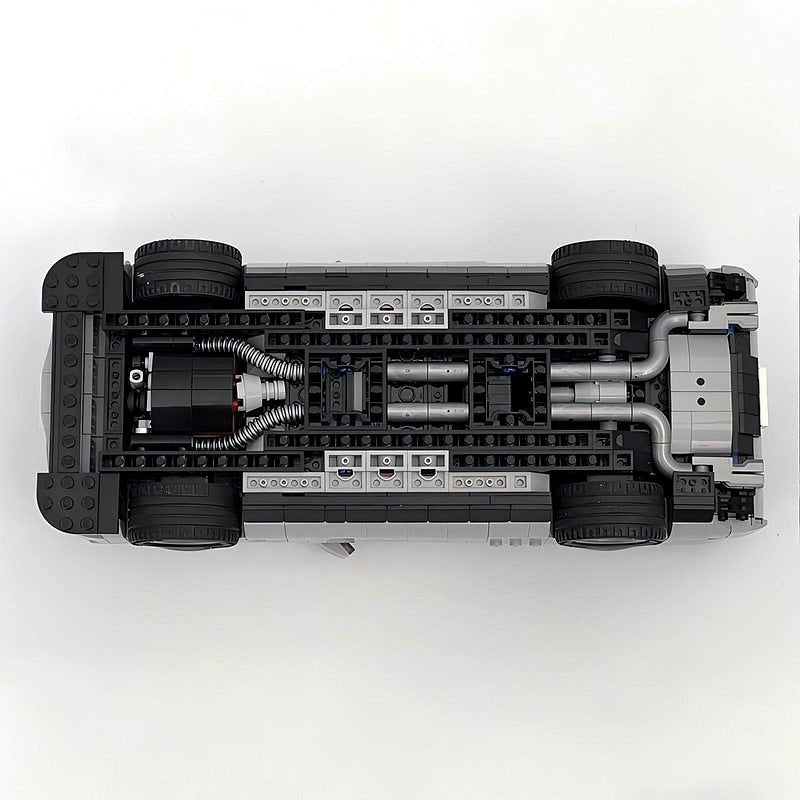 1970s Supercharged V8 Muscle Car MOC Building Kit | 14-Stud Wide - 14