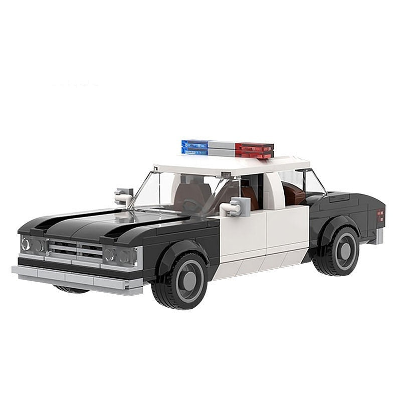 1970s Vintage California Police Sedan MOC Building Kit | Classic Car Model - 1