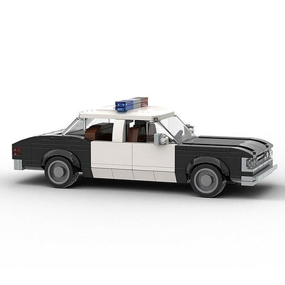 1970s Vintage California Police Sedan MOC Building Kit | Classic Car Model - 2