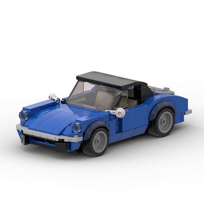 1971 British Convertible Roadster MOC Building Kit | Classic Sports Car Model - 1