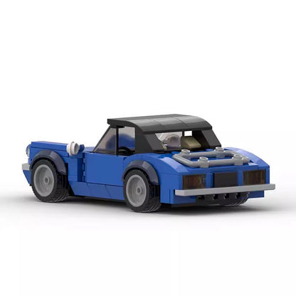 1971 British Convertible Roadster MOC Building Kit | Classic Sports Car Model - 2