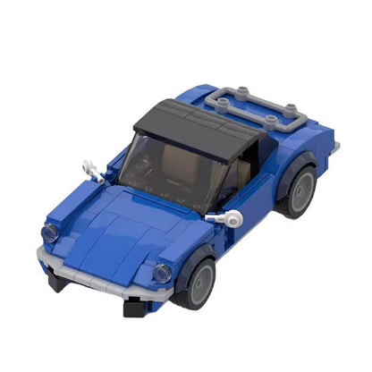 1971 British Convertible Roadster MOC Building Kit | Classic Sports Car Model - 5