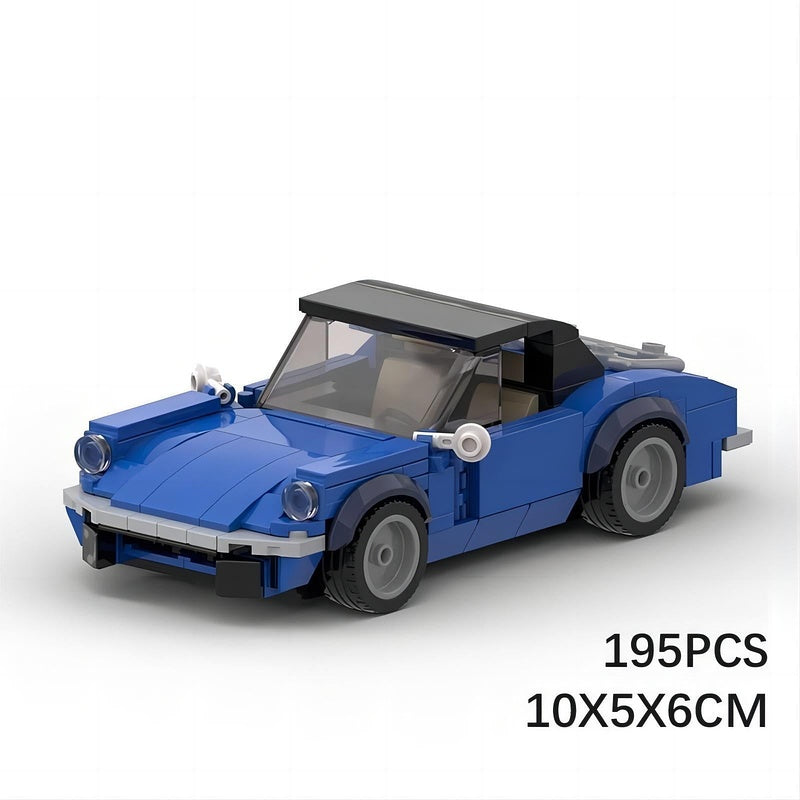 1971 British Convertible Roadster MOC Building Kit | Classic Sports Car Model - 6