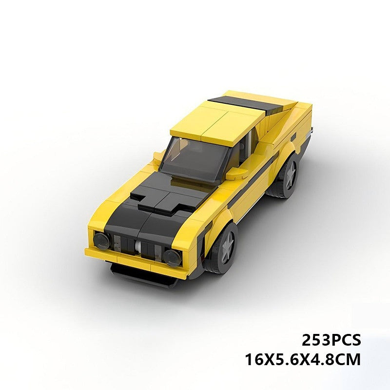 1973 Classic Fastback Muscle Car Building Kit | LEGO-Compatible MOC - 6