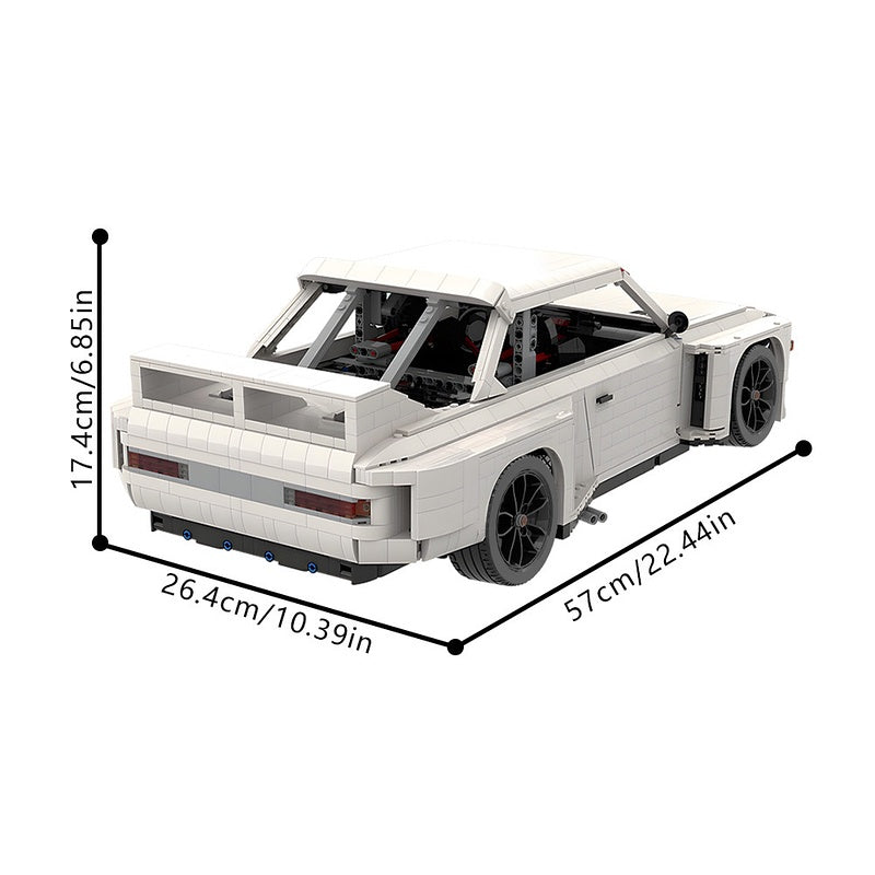 1975 Retro IMSA CSL Racing Car Building Kit | 1:8 | LEGO-Compatible MOC - 4