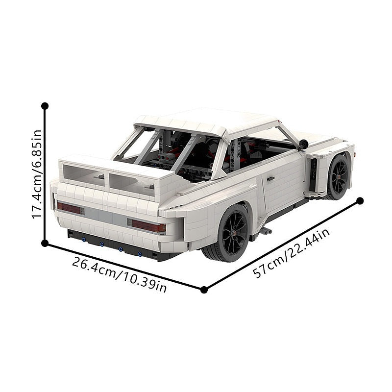1975 Retro IMSA CSL Racing MOC Building Kit | 1:8 Scale Vehicle - 4