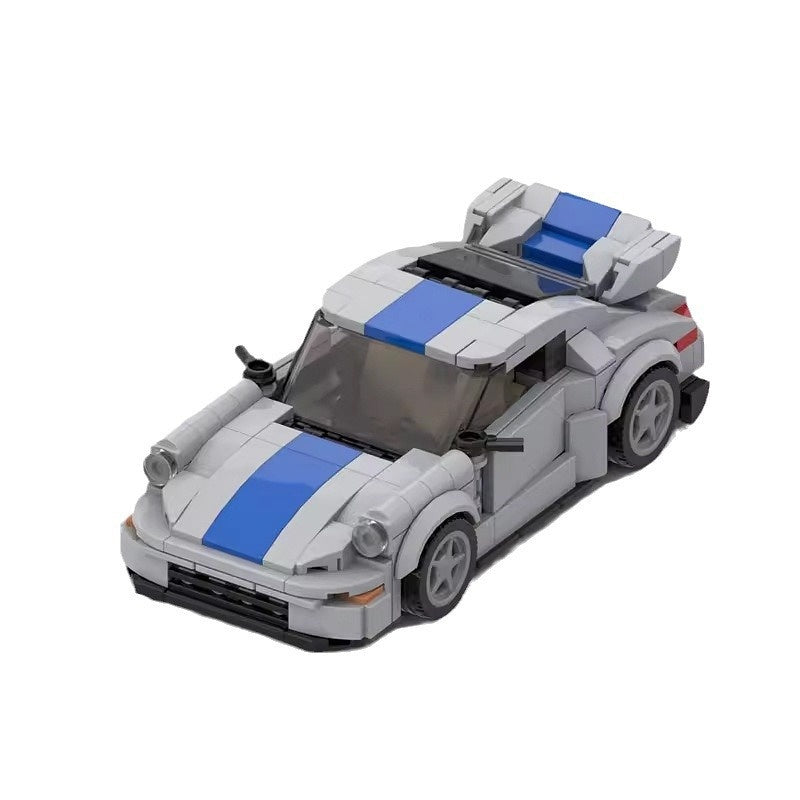 1976 Retro 911 Turbo Sports Car Building Kit | LEGO-Compatible MOC - 5