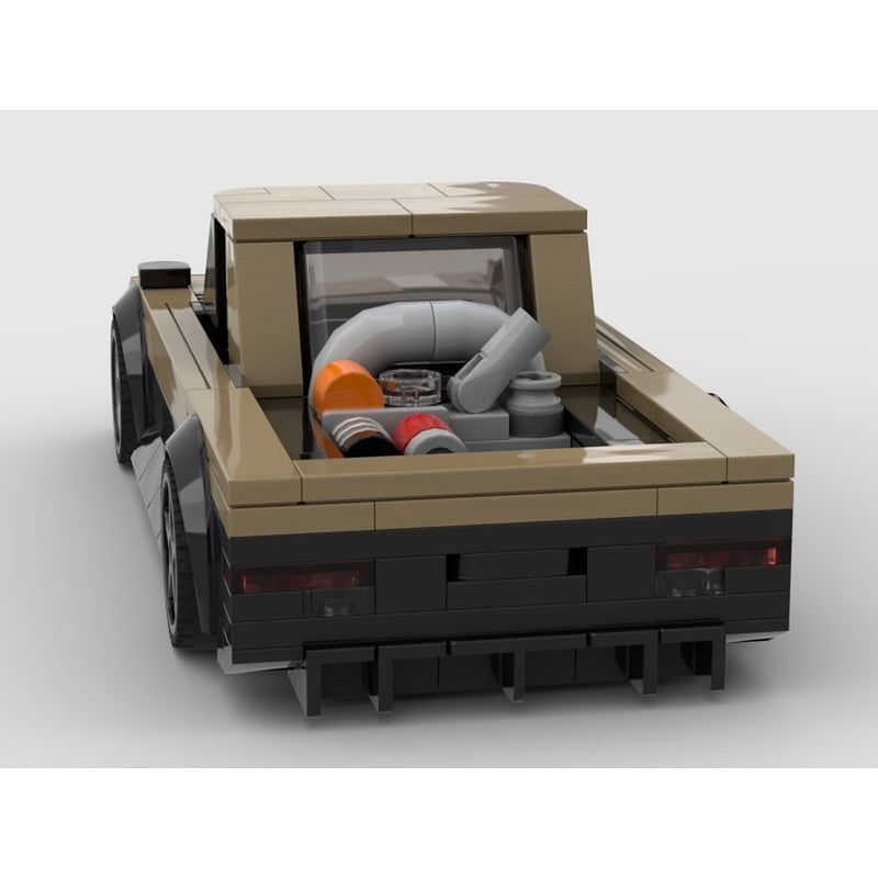1978 Datsun Drift Truck MOC Building Kit | Classic Pickup Vehicle Model - 2