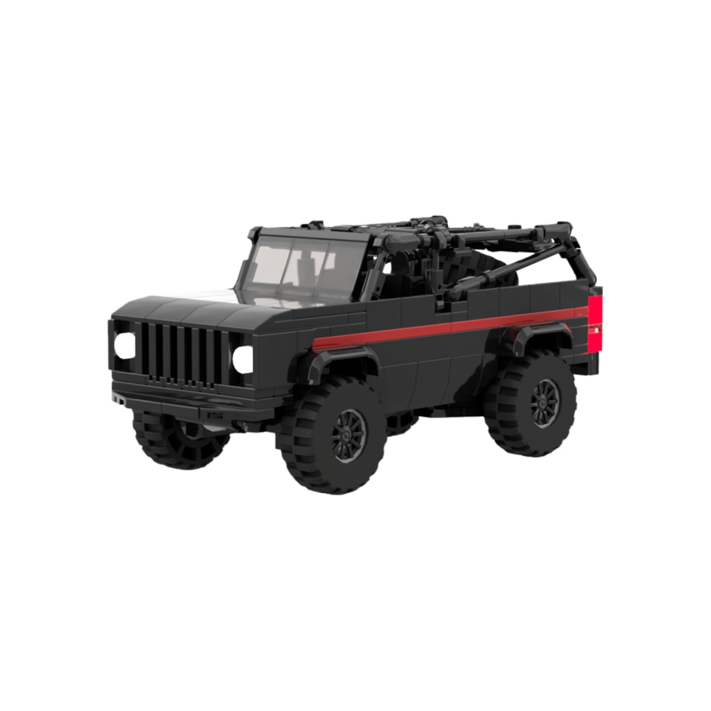 1979 STEV Retro 4x4 Off-Road Vehicle Building Kit | LEGO-Compatible MOC - 1
