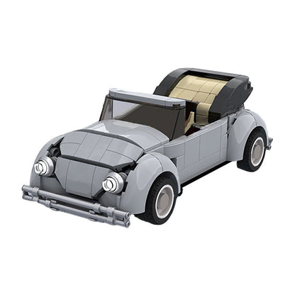 1979 Vintage Cabriolet Building Kit | 8-wide LEGO-Compatible MOC - 1