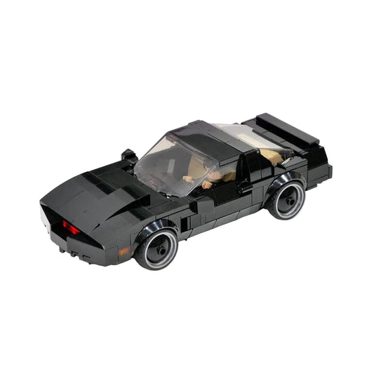 1980s Black Futuristic Sports Coupe MOC Building Kit - 1