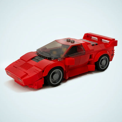 1980s Futuristic Supercar MOC Building Kit | Sci-Fi Vehicle Model - 3
