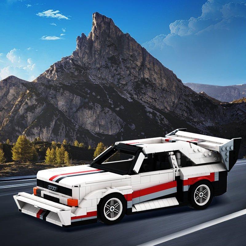 1980s Retro Rally Racecar E2 Evolution Hillclimb Building Kit | LEGO-Compatible MOC - 1