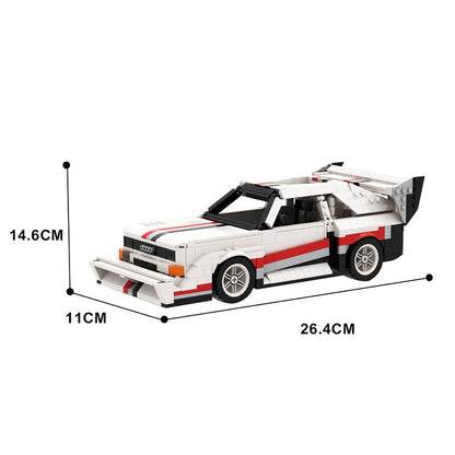 1980s Retro Rally Racecar E2 Evolution Hillclimb Building Kit | LEGO-Compatible MOC - 3