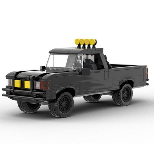 1985 Retro 4x4 Pickup Truck Building Kit | LEGO-Compatible MOC - 1