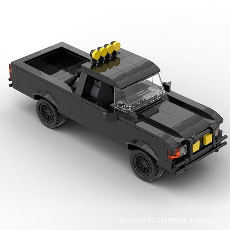 1985 Retro 4x4 Pickup Truck Building Kit | LEGO-Compatible MOC - 3