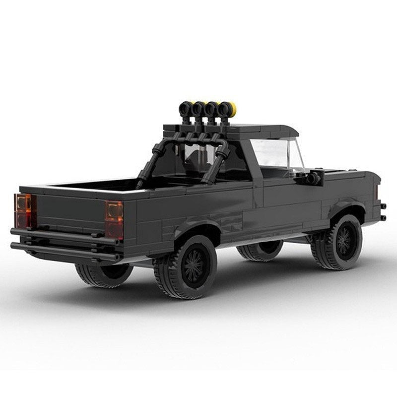 1985 Retro 4x4 Pickup Truck MOC Building Kit | Classic Off-Road Model - 2