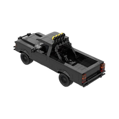 1985 Retro 4x4 Pickup Truck MOC Building Kit | Classic Off-Road Model - 4