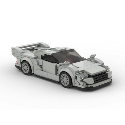 1990s GT1 Endurance Race Car Building Kit | 8-Wide LEGO-Compatible MOC - 1