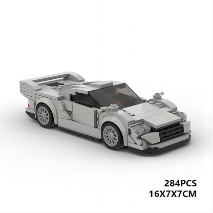 1990s GT1 Endurance Race Car Building Kit | 8-Wide LEGO-Compatible MOC - 3