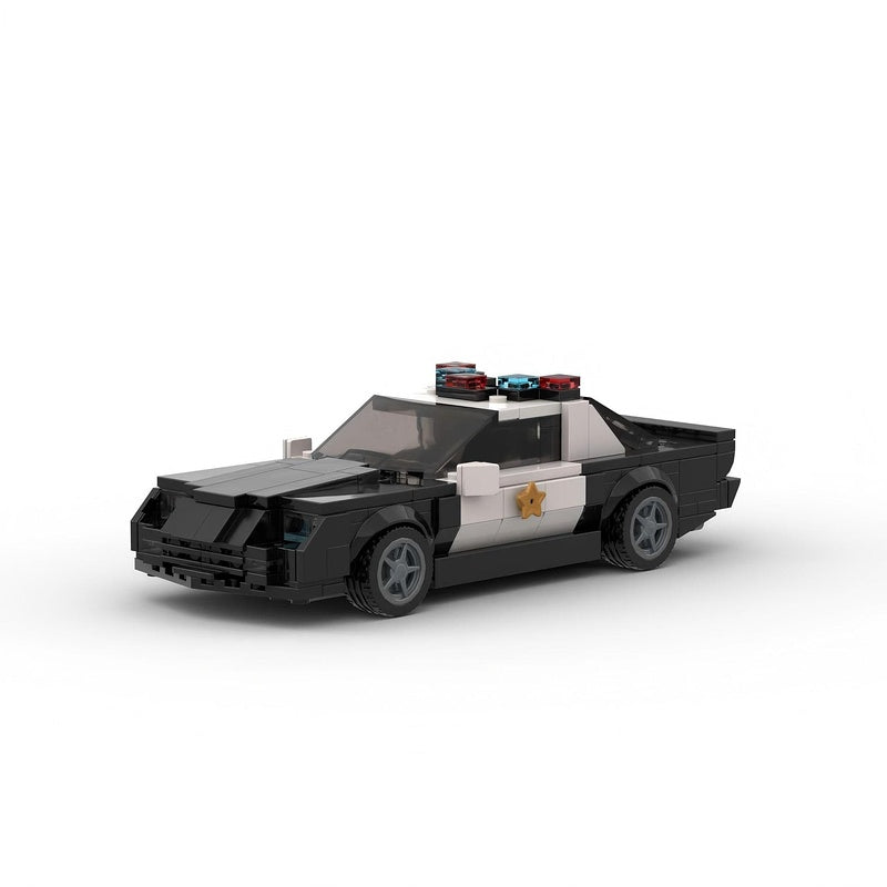 1992 Classic Muscle Police Car Building Kit | 8-Wide | Compatible MOC - 1