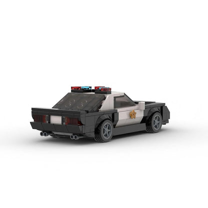 1992 Classic Muscle Police Car Building Kit | 8-Wide | Compatible MOC - 2