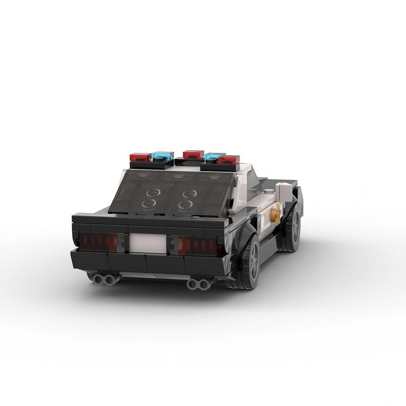 1992 Classic Muscle Police Car Building Kit | 8-Wide | Compatible MOC - 3