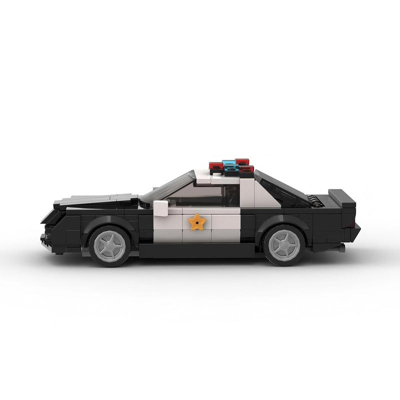 1992 Classic Muscle Police Car Building Kit | 8-Wide | Compatible MOC - 5