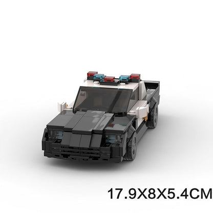 1992 Classic Muscle Police Car Building Kit | 8-Wide | Compatible MOC - 6