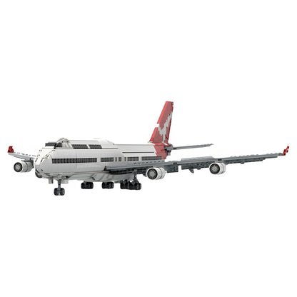  1:100 747-400 Four-Engine Jumbo Jet MOC Building Kit - 2