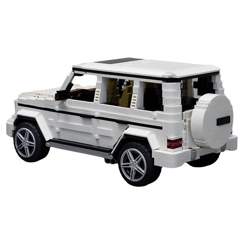 1:16 White Boxy Luxury Off-Road SUV MOC Building Kit - 2