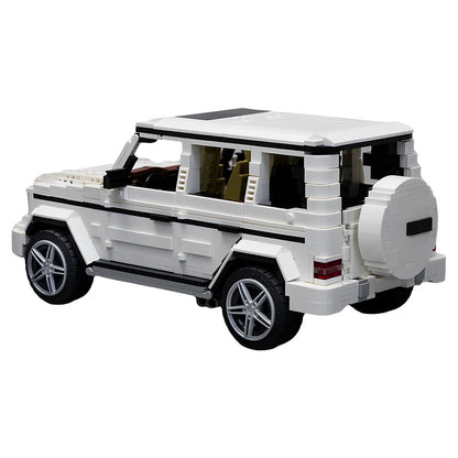 1:16 White Boxy Luxury Off-Road SUV MOC Building Kit - 2