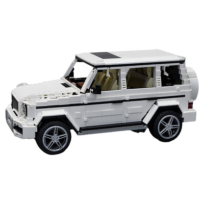 1:16 White Boxy Luxury Off-Road SUV MOC Building Kit - 5