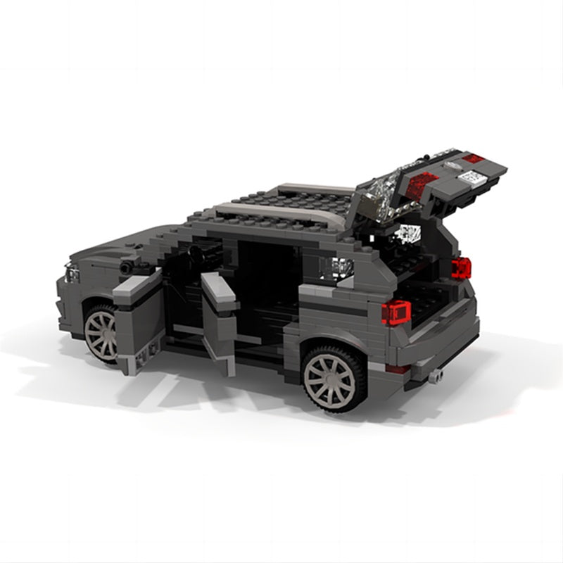 1:21 Compact Crossover SUV MOC Building Kit with AWD & Suspension - 2