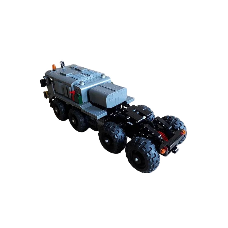 1:27 Soviet-Era 8×4 Heavy Military Tractor Truck MOC Building Kit - 1