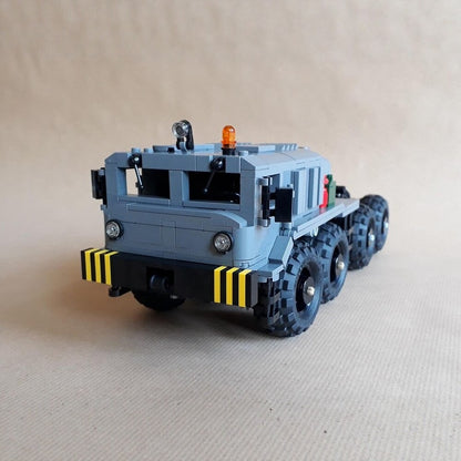 1:27 Soviet-Era 8×4 Heavy Military Tractor Truck MOC Building Kit - 3