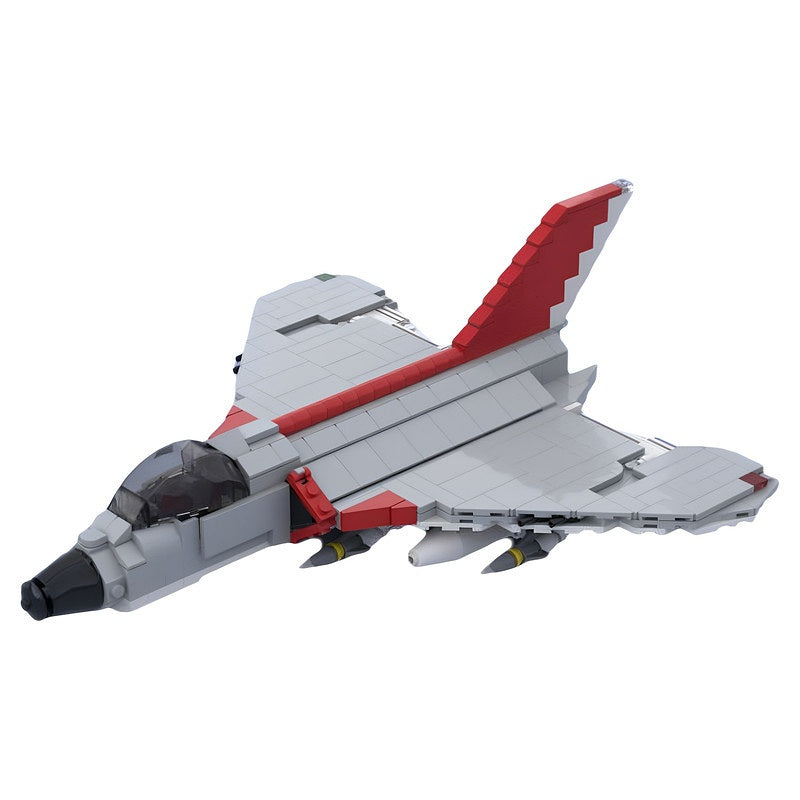 1:34 F4D Delta-Wing Carrier Fighter Jet MOC Building Kit - 2