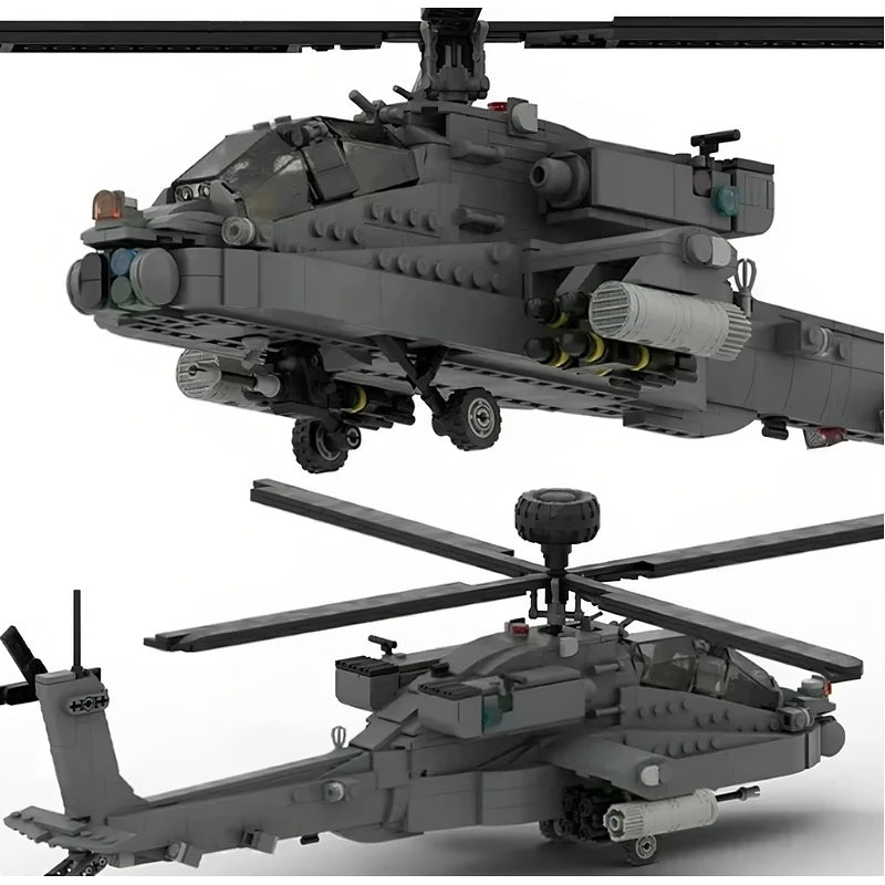 1:35 AH-64 Attack Helicopter MOC Building Kit - 3
