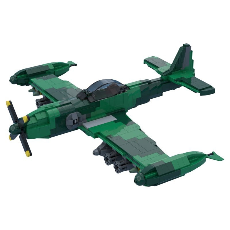 1:35 Experimental Turboprop PA 48 Enforcer Attack Aircraft MOC Building Kit - 2
